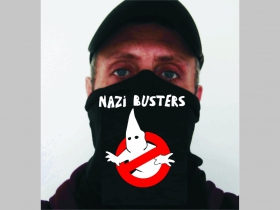 Antifascist - Nazi Busters univerzálna elastická multifunkčná šatka vhodná na prekrytie úst a nosa aj na turistiku pre chladenie krku v horúcom počasí